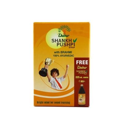 Dabur Shankh Pushpi Syrup (450 ml + 225 ml Free ) 675 ml - Speciality Medicines