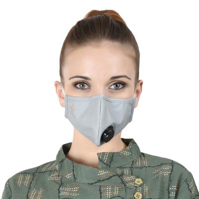 Smog Guard N95 Face Mask With One Valve (Adult Free Size) - Grey (Pack of 1) - Face Mask