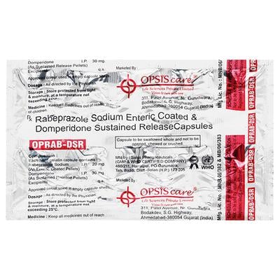 OPRAB DSR Capsule 10's - Ulcer/Reflux/Flatulence-Aaa