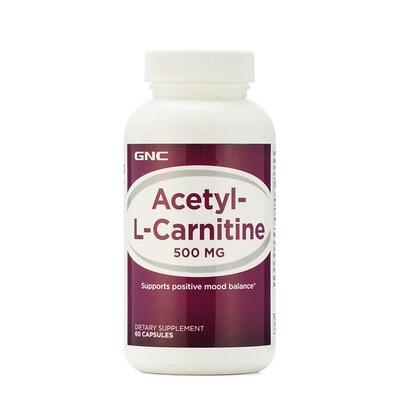 GNC Acetyl L-Carnitine 500 mg Capsules 60's - Amino Acids