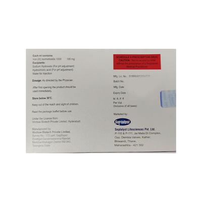 ISONEPH 100 Injection 1ml - Iron Supplement/Anaemia-Vma