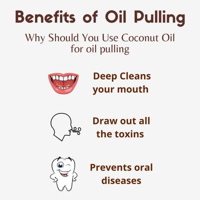 Coco Crush Ayurvedic Cold Pressed Oil Pulling Coconut Oil - Peppermint, Clove 200 ml - Personal Care (Ayush)