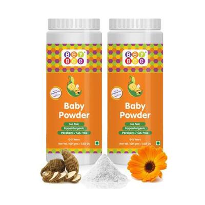 BeyBee Baby Powder (Pack of 2 x 100 gm) - Baby Powder