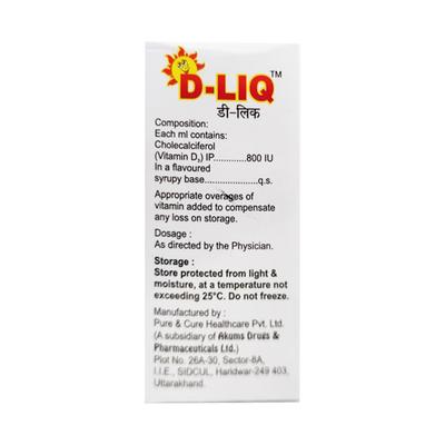 D Liq 800IU Oral Drops 15ml - Supplements-Vit