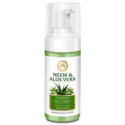 Mom & World Foaming Face Wash - Neem and Aloe Vera 120 ml - Face Wash & Cleansers