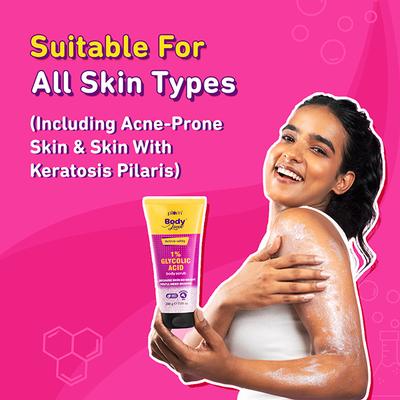 Plum Bodylovin Active-Witty 1% Glycolic Acid with Rosehip Oil Body Scrub 200 ml - Shower Gels & Body Wash