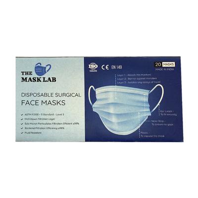 The Mask Lab Disposable Surgical 3 Ply Face Masks (Pack of 20) - Face Mask