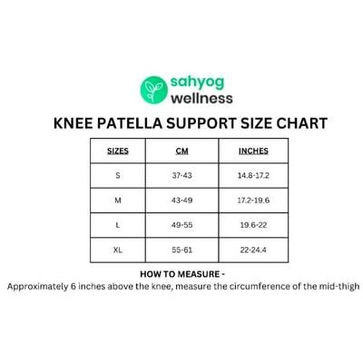 Sahyog Wellness Knee Support Patella with Breathable Knee Cap Brace (L) 1's - Knee/Leg Supports