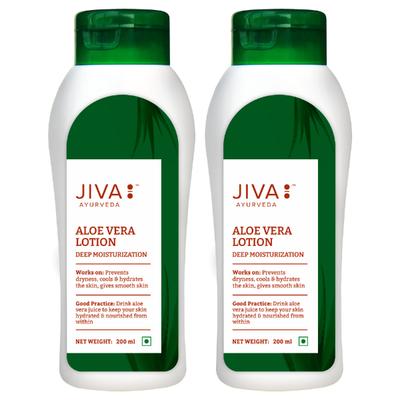 Jiva Ayurveda Aloe Vera Lotion (Pack of 2 x 200 ml) 1's - Personal Care (Ayush)