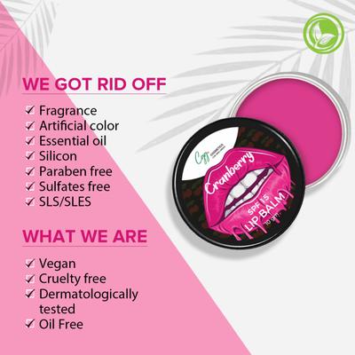 CGG Cosmetics Lip Balm SPF 15 - Cranberry 10 gm - Lip Balms