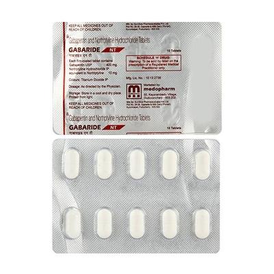 Gabaride NT Tablet 10'S - Neuropathic Pain-Dru