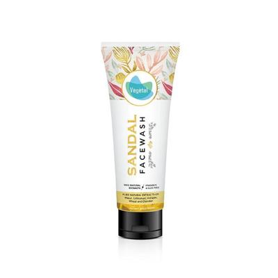 Vegetal Whitening Gel Face Wash - Sandal 100 ml - Face Wash & Cleansers