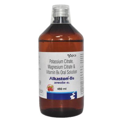 ALKASTON B6 Raspberry Flavour Oral Solution 450ml - Kidney Disease/Stones-Uri