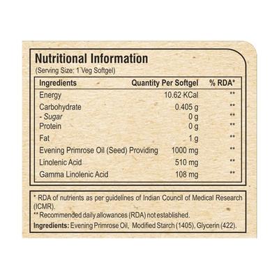 Pure Nutrition Evening Primrose Oil Veg Softgel 30's - Women Health