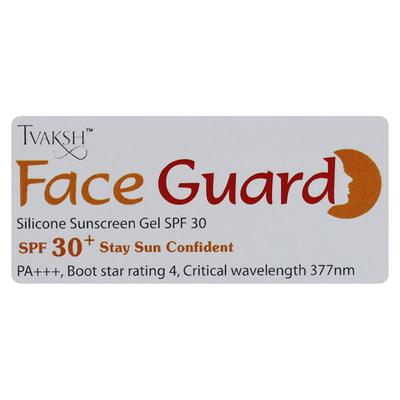 Tvaksh Face Guard Silicone sunscreen SPF 30+ GEL 50 gm - Body Sunscreen