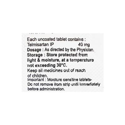 Gloritel 40mg Tablet 10'S - Hypertension-Ang