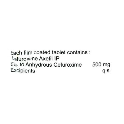 CEFUTIC 500 Tablet 10's - Bacterial Infections-Cep