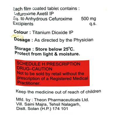 CEFUTIC 500 Tablet 10's - Bacterial Infections-Cep