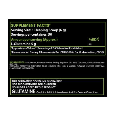 Proquest L-Glutamine Powder - Mixed Fruit Flavour 300 gm - Amino Acids