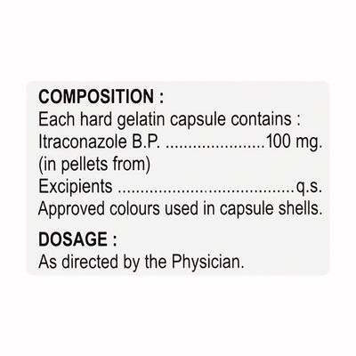 CAPITRA 100 Capsule 10's - Fungal Infections-Anf