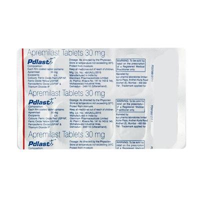 Pdlast 30mg Tablet 10'S - Psoriasis/Seborrhea/Ichthyosis-Pso