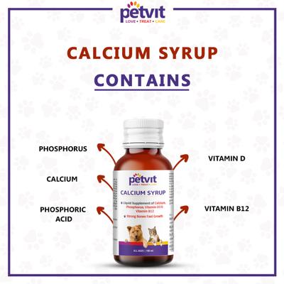 Petvit Calcium Syrup 100 ml - Petfood