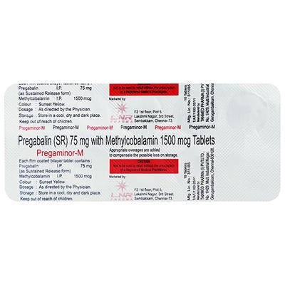 PREGAMINOR M Tablet 10's - Neuropathic Pain-Dru