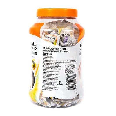 Strepsils Sore Throat Lozenges - Orange 220's - Sore Throat Lozenges