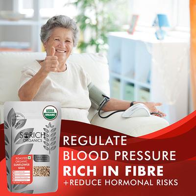 Sorich Organics Roasted Sunflower Seeds 200 gm - Nutritional Bars