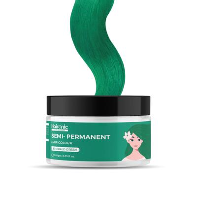 Haironic Semi Permanent Hair Colour - Emerald Green 100 gm - Crème