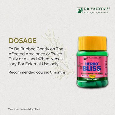 Dr. Vaidya's Herbobliss Capsule (Pack of 3 x 30's) - Speciality Medicines