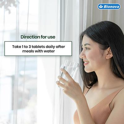 Bionova Plant Based Green Iron Veg Tablet 90's - Herbal Dietary Supplement