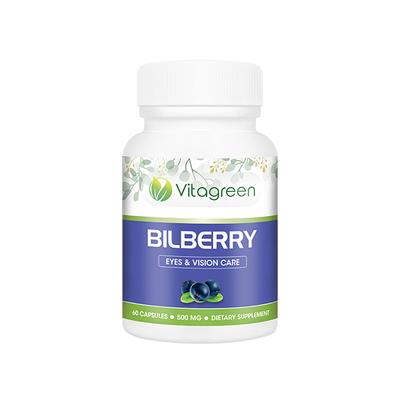 VitaGreen Bilberry Capsules 60's - Herbal Dietary Supplement