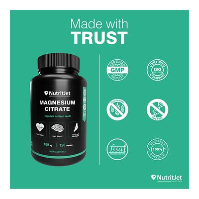 NutritJet Magnesium Citrate 400 mg Capsule 120's - Multi-Vitamins