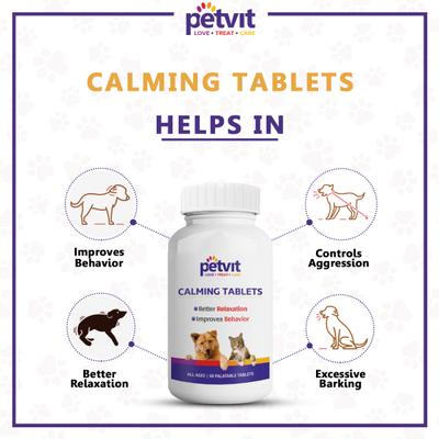 Petvit Calming & Better Relaxation Chewable Tablets 60's - Petfood