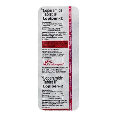 LOPIPEN 2 Tablet 10's - Diarrhoea-Ant