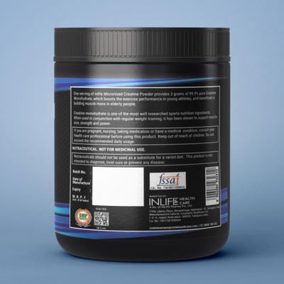 Inlife Micronized Creatine Monohydrate Powder 100 gm - Workout Essentials