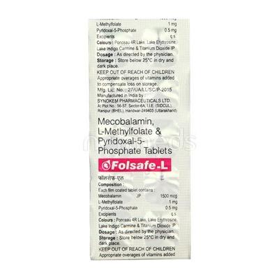 Folsafe L Tablet 10'S - Supplements-Vam