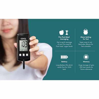 i-Sens Cool Blood Glucometer with Test Strips 50's - Black - Blood Glucose Monitors/Strips