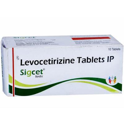 SIGCET 5mg Tablet 10's - Allergies-Ant