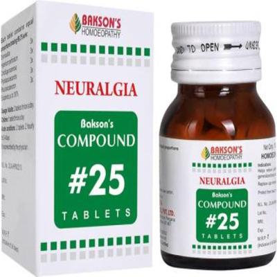 Bakson's Compound 25 Neuralgia Tablet 100 gm - Speciality Medicine
