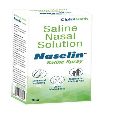 Naselin Saline Spray 20 ml - Nasal Decongestion