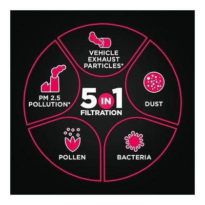 Dettol Siti Shield Air-Pollution Mask - Carbon Activated 1's - Face Masks