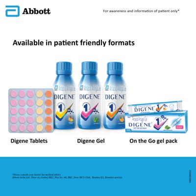 Digene Acidity & Gas Relief Tablets - Mint Flavour 15's - Acidity