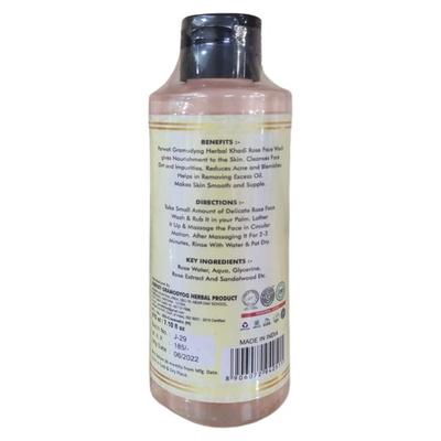 Khadi Herbal Face Wash - Rose 210 ml - Face Washes