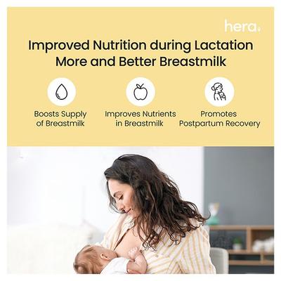 Hera Mama Milk Booster Powder - Yummy Kesar Badam 300 gm - Nutritional Supplement