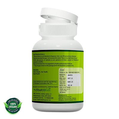 Health Veda Biotin Veg Tablet 60's - Hair & Skin