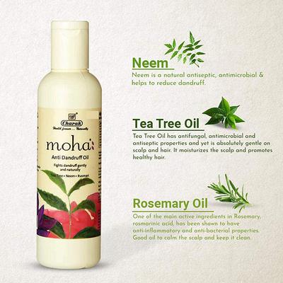 Moha Anti Dandruff Oil 200 ml - Hair Oils