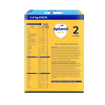 Aptamil Gold FollowUp Formula Stage 2 Powder (6-12 months) 1.2 kg - Baby And Infant Supplements