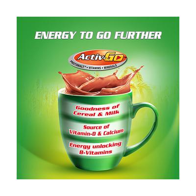 Nestle Milo Activ Go Health Drink Powder 400 gm (Refill Pack) - Kids Nutrition